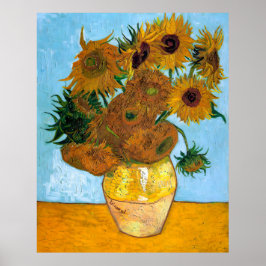 Vincent van Gogh, Vase mit zwölf Sonnenblumen Poster