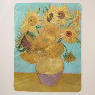 Vincent Van Gogh - Vase mit zwölf Sonnenblumen Sherpadecke