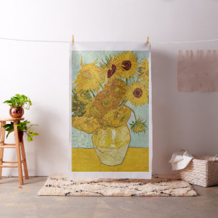 Vincent Van Gogh - Vase mit zwölf Sonnenblumen Stoff