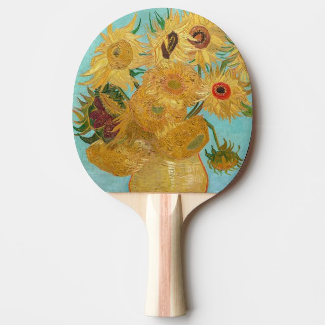 Vincent Van Gogh - Vase mit zwölf Sonnenblumen Tischtennis Schläger (Vorderseite)