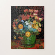 Vincent Van Gogh - Vase with Zinnias Fine Art