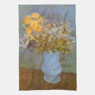 Vincent van Gogh Vasen mit Flieder, Gänseblümchen  Geschirrtuch