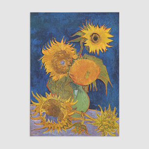 Vincent van Gogh - Vasen mit fünf Sonnenblumen Seidenpapier
