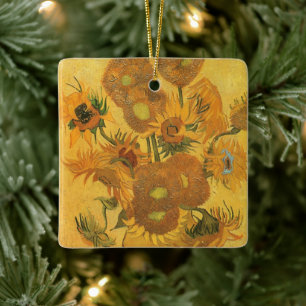 Vincent van Gogh - Vasen mit fünfzehn Sonnenblumen Keramikornament