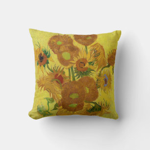 Vincent van Gogh - Vasen mit fünfzehn Sonnenblumen Kissen