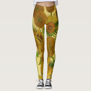 Vincent van Gogh - Vasen mit fünfzehn Sonnenblumen Leggings