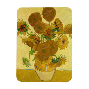 Vincent van Gogh - Vasen mit fünfzehn Sonnenblumen Magnet