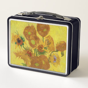 Vincent van Gogh - Vasen mit fünfzehn Sonnenblumen Metall Brotdose