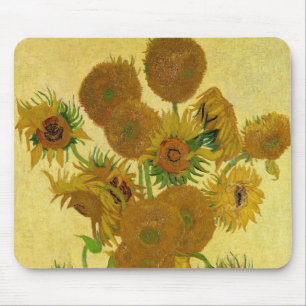 Vincent van Gogh - Vasen mit fünfzehn Sonnenblumen Mousepad
