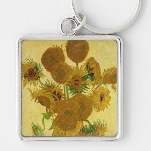 Vincent van Gogh - Vasen mit fünfzehn Sonnenblumen Schlüsselanhänger