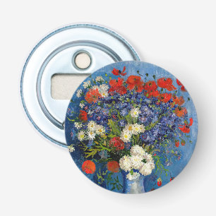 Vincent van Gogh - Vasen mit Kornblumen und Mohn Flaschenöffner