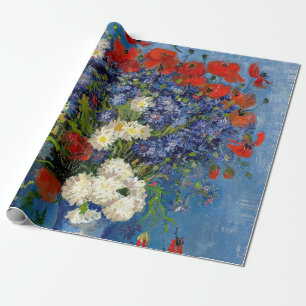 Vincent van Gogh - Vasen mit Kornblumen und Mohn Geschenkpapier