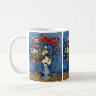 Vincent van Gogh - Vasen mit Kornblumen und Mohn Kaffeetasse