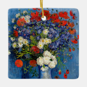 Vincent van Gogh - Vasen mit Kornblumen und Mohn Keramikornament