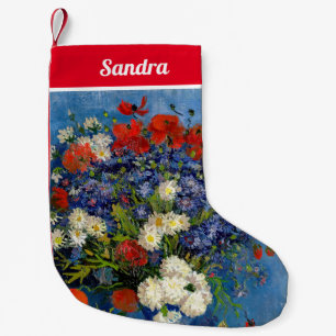 Vincent van Gogh - Vasen mit Kornblumen und Mohn Kleiner Weihnachtsstrumpf