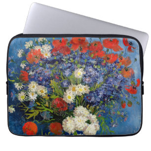 Vincent van Gogh - Vasen mit Kornblumen und Mohn Laptopschutzhülle