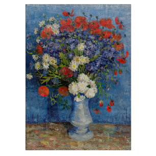 Vincent van Gogh - Vasen mit Kornblumen und Mohn Schneidebrett