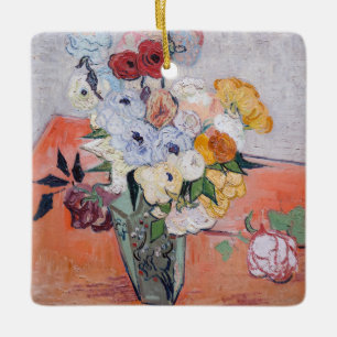 Vincent van Gogh - Vasen mit Rosen und Anemonen Keramikornament