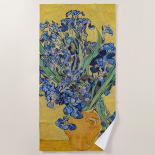 Vincent van Gogh - Vasen mit Schwertlilien Strandtuch