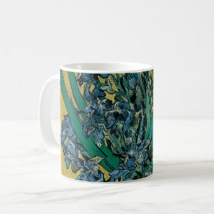 Vincent van Gogh - Vasen mit Schwertlilien vor gel Kaffeetasse