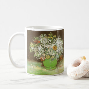 Vincent van Gogh - Vasen mit Zinnien und Blumen Kaffeetasse