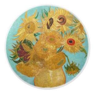 Vincent Van Gogh - Vasen mit zwölf Sonnenblumen Keramikknauf