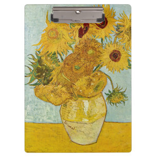 Vincent Van Gogh - Vasen mit zwölf Sonnenblumen Klemmbrett