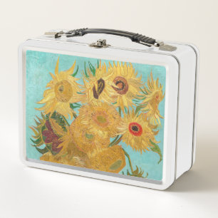 Vincent Van Gogh - Vasen mit zwölf Sonnenblumen Metall Brotdose