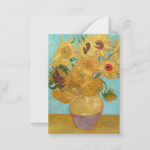 Vincent Van Gogh - Vasen mit zwölf Sonnenblumen Mitteilungskarte
