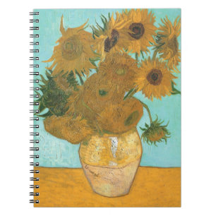 Vincent van Gogh - Vasen mit zwölf Sonnenblumen Notizblock