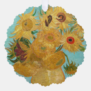 Vincent Van Gogh - Vasen mit zwölf Sonnenblumen Ornament Karte
