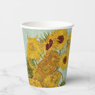 Vincent Van Gogh - Vasen mit zwölf Sonnenblumen Pappbecher