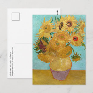 Vincent Van Gogh - Vasen mit zwölf Sonnenblumen Postkarte