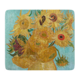 Vincent Van Gogh - Vasen mit zwölf Sonnenblumen Schneidebrett