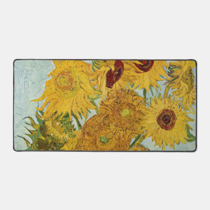 Vincent Van Gogh - Vasen mit zwölf Sonnenblumen Schreibtischunterlage