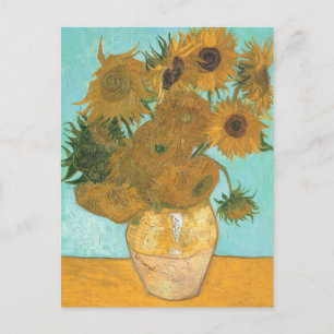 Vincent van Gogh - Vasenvase mit zwölf Sonnenblume Postkarte