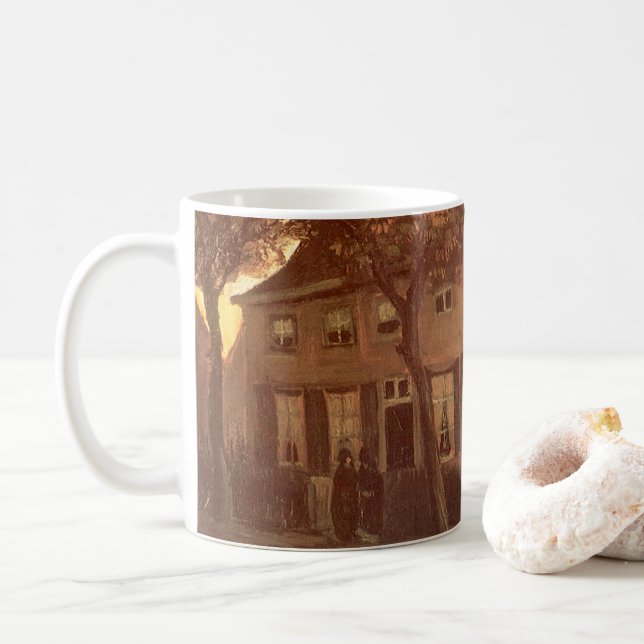 Vincent van Gogh - Vicarage in Nuenen Kaffeetasse (Mit Donut)