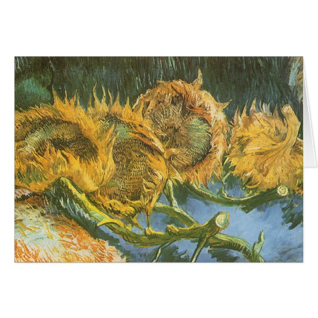 Vincent van Gogh - Vie morte : Quatre tournesols c (Devant horizontal)
