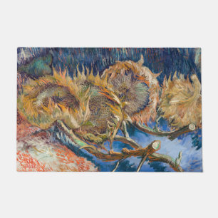 Vincent van Gogh - Vier geschnittene Sonnenblumen Fußmatte