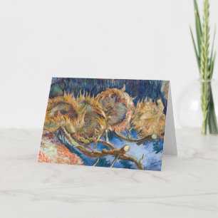 Vincent van Gogh - Vier geschnittene Sonnenblumen Karte