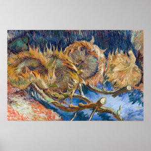 Vincent van Gogh - Vier geschnittene Sonnenblumen Poster