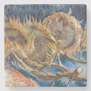 Vincent van Gogh - Vier geschnittene Sonnenblumen Steinuntersetzer