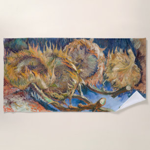Vincent van Gogh - Vier geschnittene Sonnenblumen Strandtuch
