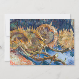 Vincent van Gogh - Vier Schnittblumen Einladung