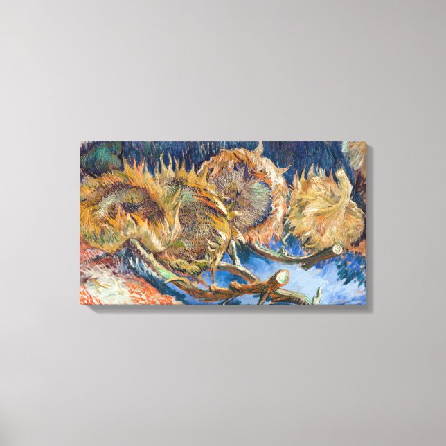 Vincent van Gogh - Vier Schnittblumen Leinwanddruck (Vorderseite)