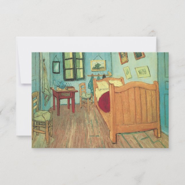 Vincent van Gogh - Vincent's Bedroom in Arles Einladung (Vorderseite)