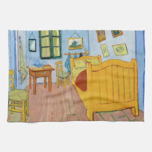 Vincent Van Gogh - Vincent's Bedroom in Arles Geschirrtuch (Horizontal)