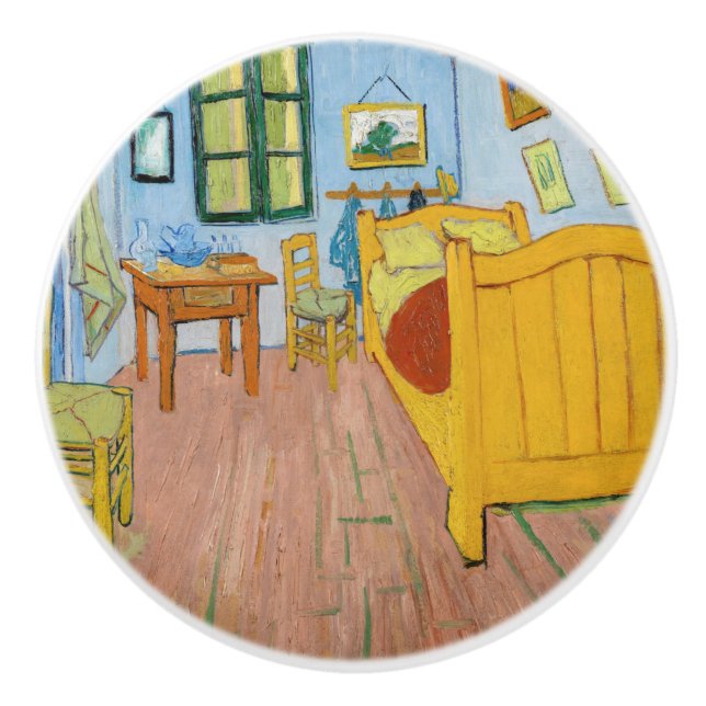 Vincent Van Gogh - Vincent's Bedroom in Arles Keramikknauf (Vorderseite)