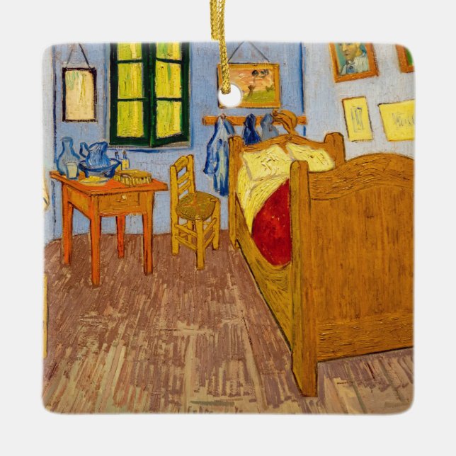 Vincent van Gogh - Vincent's Bedroom in Arles Keramikornament (Vorderseite)