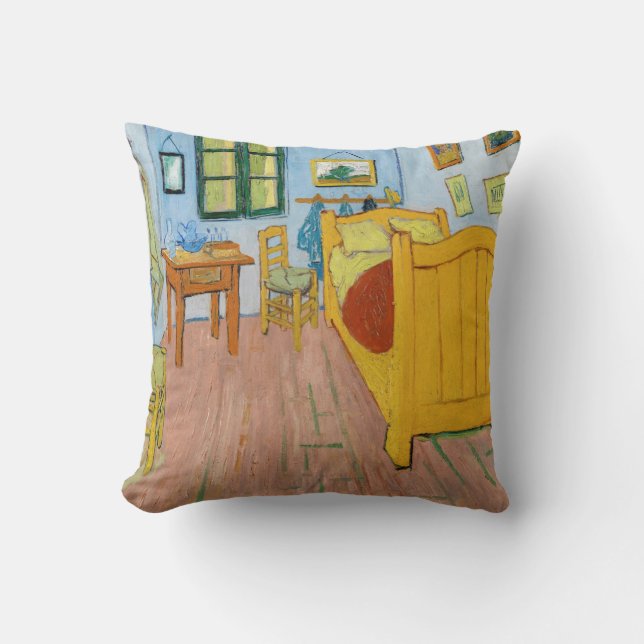 Vincent Van Gogh - Vincent's Bedroom in Arles Kissen (Vorderseite)